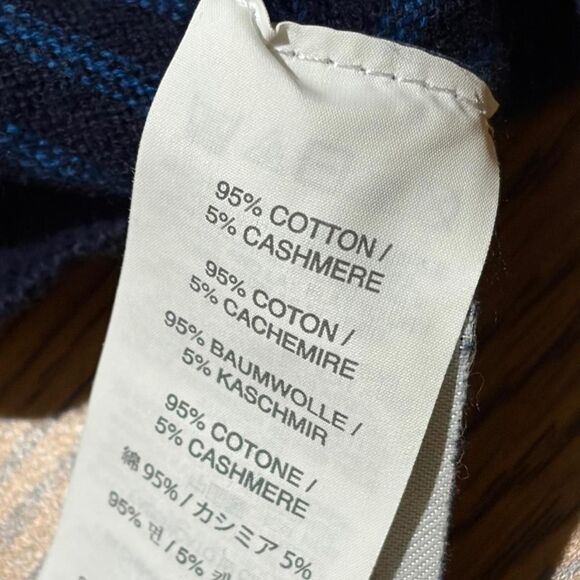 Jcrew Men's Navy and Blue Jumper - Picture 6 of 6